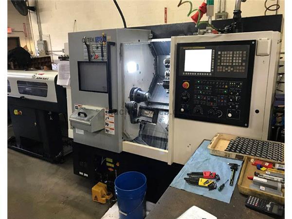 Hwacheon CUTEX 160A CNC LATHE, Fanuc 0iTF, LNS Alpha SL65, Tailstck., Chip Conv.