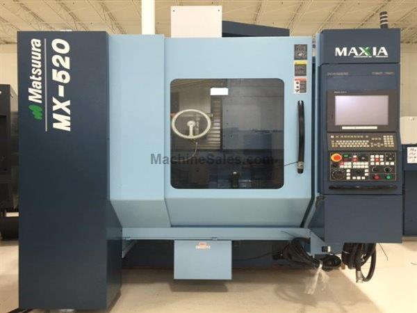 MATSUURA MAXIA MX-520,24.80"X,22.04"Y,20.07"Z,A-125~=10,C-36