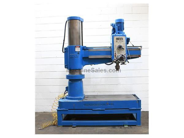 4' Arm Lth 12&quot; Col Dia Ooya RE-1225 H RADIAL DRILL, Power Elevation  Clamping, #4MT, 5 HP