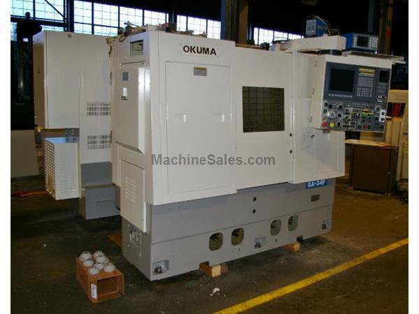 13" X 13.78" OKUMA MODEL GA-34F CNC ANGLE HEAD CYLINDRICAL GRINDE 13" X 13.78" OKUMA MODEL GA-34F CNC ANGLE HEAD CYLINDRICAL GRINDE