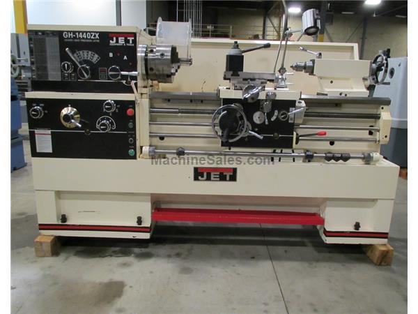 JET MODEL GH-1440ZX GEARED HEAD GAP BED ENGINE LATHE, 14” X 40