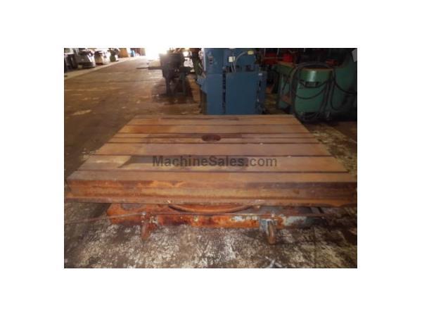 72" x 60" Giddings & Lewis power rotary table, 7-point indexing, #8179P 72" x 60" Giddings & Lewis power rotary table, 7-point indexing, #8179P