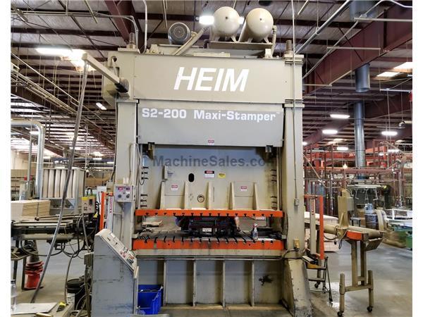 200 Ton Heim S2-200 Maxi-Stamper Press 200 Ton Heim S2-200 Maxi-Stamper Press
