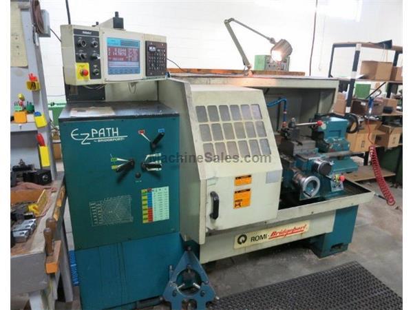 16" X 40" BRIDGEPORT ROMI EZ-PATH CNC/MANUAL ENGINE LATHE