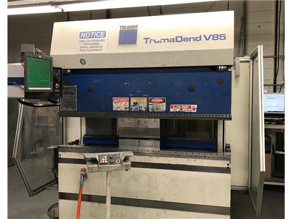 95 Ton Trumpf TrumaBend V85 CNC Press Brake 95 Ton Trumpf TrumaBend V85 CNC Press Brake