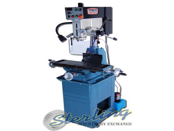 Baileigh # VMD-30VS , 8&quot; x 28&quot; table., R-8, 7/16&quot; x20&quot; PDB, 2 HP, vari-speed, t-slotted, coolant, #A5641