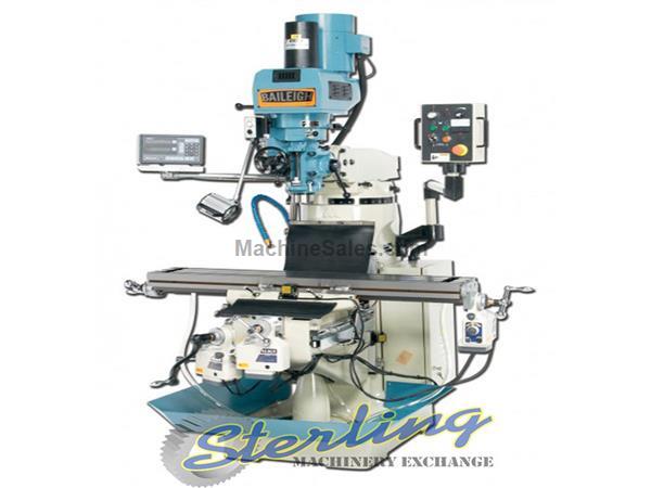 Baileigh # VM-949-3 , 9&quot; x 49&quot; table., 3 HP, 2-Axis DRO, 28&quot; X, 12&quot; Y, 16&quot; Z, NST40, pneumatic PDB, #A5640