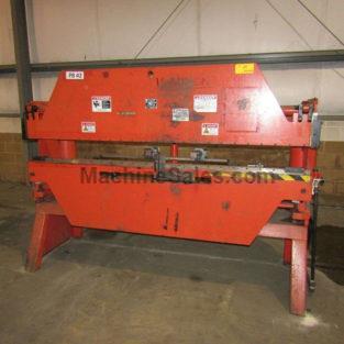 24 Ton, Foremost Bantam # B824 , mech pneumatic press brake, 8' OA, 90" BH, 2" s 24 Ton, Foremost Bantam # B824 , mech pneumatic press brake, 8' OA, 90" BH, 2" s