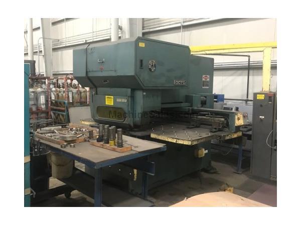 33 TON AMADA, OCTO 334,FANUC 6M, 8 STA., 1 A/I, THICK STYLE, 1986