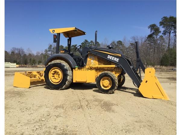 2012 DEERE 210K EP 4 X 4 w/ LANDSCAPE ATTACHMENT - W6606