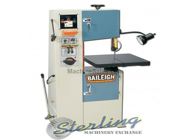 11.38&quot; Baileigh # BSV-12 , 1/4&quot; -1/2&quot; blade, 7.75&quot; thick, 1/2 HP, 4 gear, pivot table., Tungsten carbide blade guides, #A5578