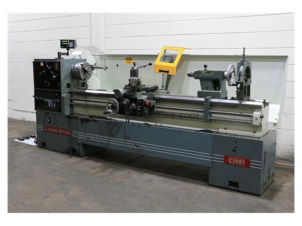 20" Swing 87" Centers Clausing-Metosa C2087 ENGINE LATHE, 3-Jaw, 4-Jaw, Toolpost 20" Swing 87" Centers Clausing-Metosa C2087 ENGINE LATHE, 3-Jaw, 4-Jaw, Toolpost