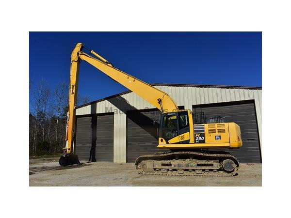 2013 KOMATSU PC290LC- 60 LONG REACH W/ ENCLOSED CAB W/ A/C & HEAT E7116