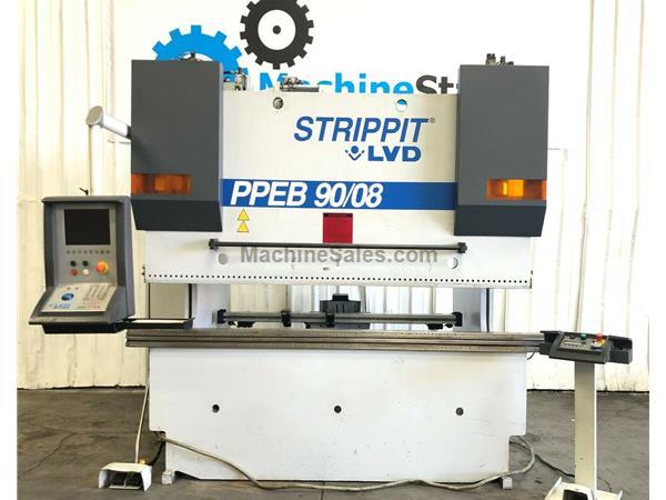 STRIPPIT LVD PPEB 90/08 HYDRAULIC CNC PRESS BRAKE STRIPPIT LVD PPEB 90/08 HYDRAULIC CNC PRESS BRAKE