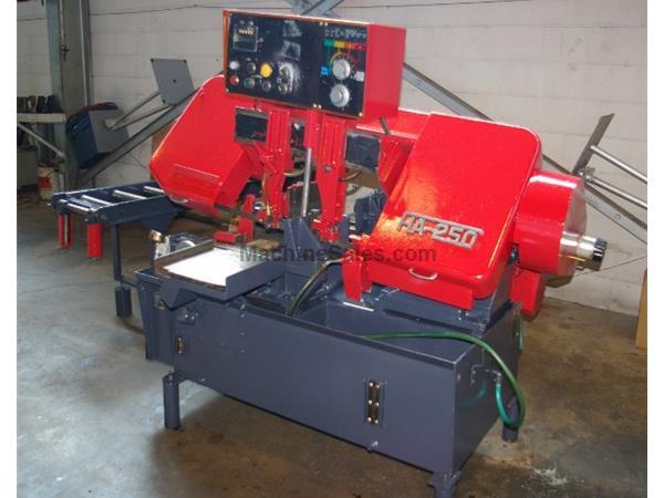 10" X 10" AMADA FULLY AUTOMATIC HYDRAULIC HORIZONTAL BAND SAW, #H