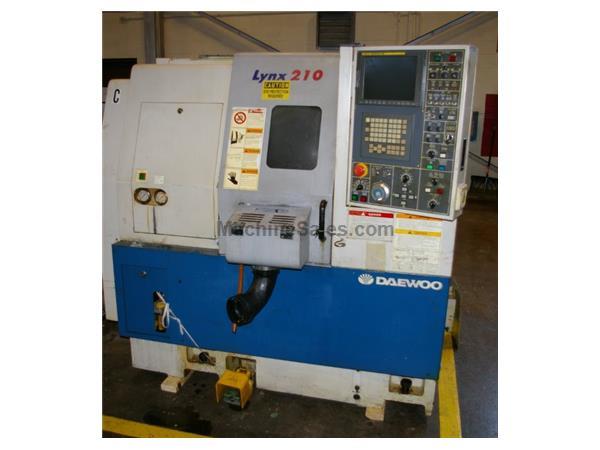DAEWOO "LYNX 210A" CNC TURNING CENTER, S/N: L2103410, NEW 2003 DAEWOO "LYNX 210A" CNC TURNING CENTER, S/N: L2103410, NEW 2003
