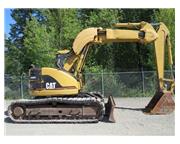 Caterpillar 313B SR Hydraulic Excavator Offset Boom Rubber Tracks Cab A/C