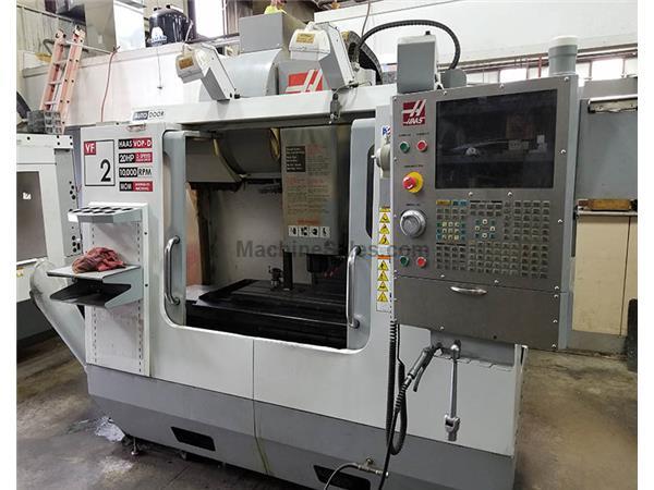 30&quot; X Axis 16&quot; Y Axis Haas VF2B VERTICAL MACHINING CENTER, Haas Cntrl,4th Axis ready,24 ATC,Ct40,Auger,Geared