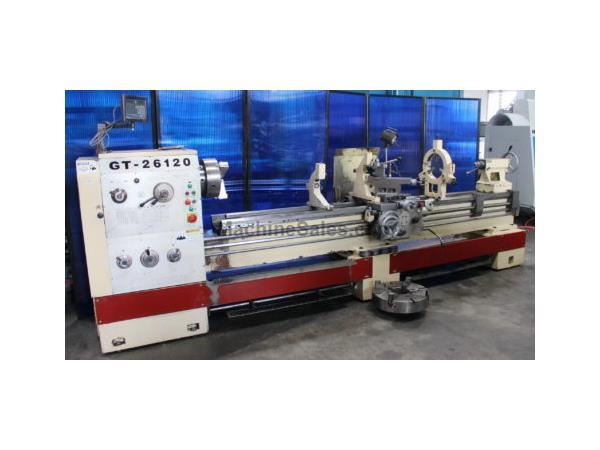 26&quot; x 120&quot; Cutmaster # GT-26120 , engine lathe, Newall DP700 DRO, 36-1600 RPM, #8454 HP