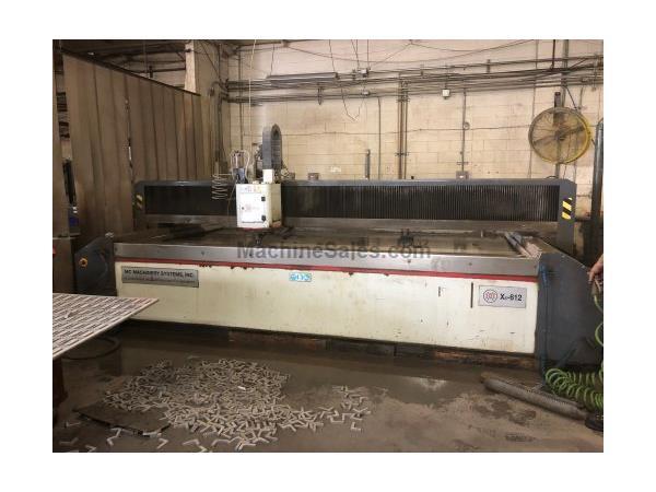 6' X 12' MITSUBISHI MWX4 CNC WATERJET MFG:2012 - INSTALLED:2013