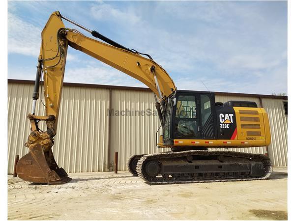 2014 CATERPILLAR 329EL W/ ENCLOSED CAB W/ A/C &amp; HEAT - E7077