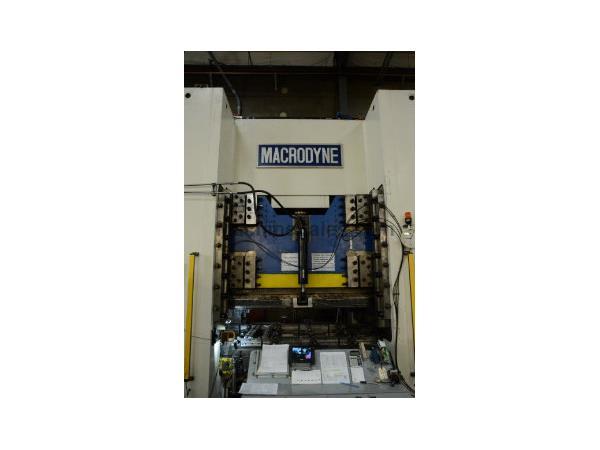 MACRODYNE 1,500 TON HYD 4 COLUMN PRESS, 2004, 144"x54" Bed, 16&am MACRODYNE 1,500 TON HYD 4 COLUMN PRESS, 2004, 144"x54" Bed, 16&am