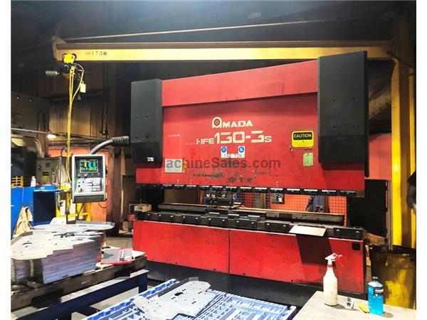 143 TON AMADA MODEL HFE 130-3S 8-AXIS CNC HYDRAULIC PRESS BRAKE 143 TON AMADA MODEL HFE 130-3S 8-AXIS CNC HYDRAULIC PRESS BRAKE