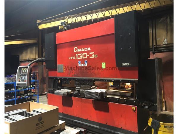 143 TON AMADA MODEL HFE 130-3S 8-AXIS CNC HYDRAULIC PRESS BRAKE 143 TON AMADA MODEL HFE 130-3S 8-AXIS CNC HYDRAULIC PRESS BRAKE
