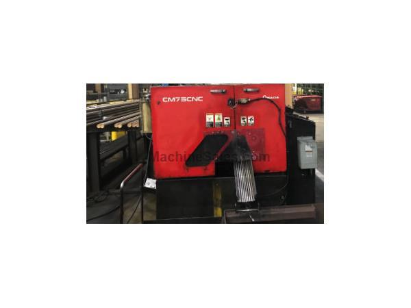 AMADA FULLY AUTOMATIC CARBIDE CIRCULAR SAW , CM75, 2.95” cap. 2005 AMADA FULLY AUTOMATIC CARBIDE CIRCULAR SAW , CM75, 2.95” cap. 2005