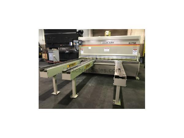 ACCURSHEAR 63758 HYD CNC SHEAR, 3/8" x 8' 2017 CNC front gauge, Pw ACCURSHEAR 63758 HYD CNC SHEAR, 3/8" x 8' 2017 CNC front gauge, Pw
