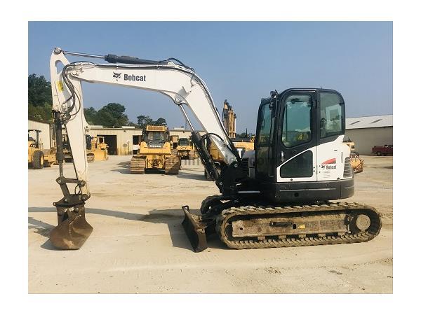 2014 Bobcat E85 w/ Plumbing On Stick &amp; Cab w/ AC &amp; Heat - E7081