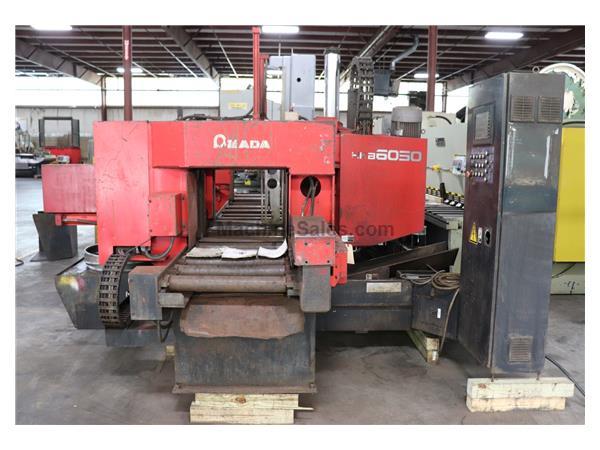 24" x 20" AMADA HKB 6050 CNC Twin Post Horizontal Band Saw, 2002 24" x 20" AMADA HKB 6050 CNC Twin Post Horizontal Band Saw, 2002