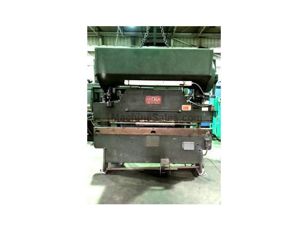 CHICAGO D&K 8' X 55 TON MECHANICAL PRESS BRAKE 68-B, 1965, F.O.P.B. CHICAGO D&K 8' X 55 TON MECHANICAL PRESS BRAKE 68-B, 1965, F.O.P.B.