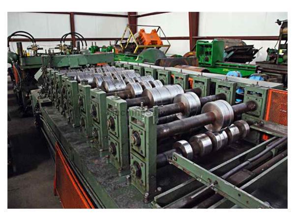 10 Stand x 3″ x 54″ BRADBURY M3 Ribbed Panel Rollform Line, ON SALE $45,000