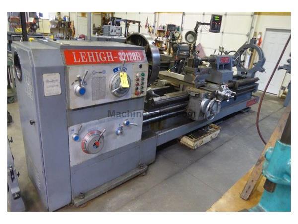 32/44&quot; X 120&quot; LEHIGH HEAVY DUTY GAP BED LATHE,     MODEL 32120B