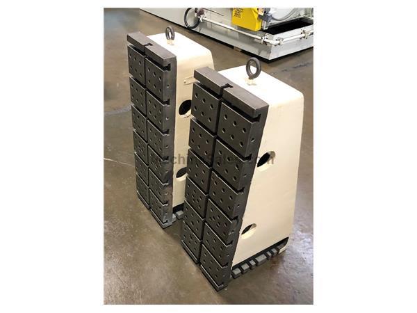 Set of (2) T-Slotted Angle Plates, T-Slots Every 5" Set of (2) T-Slotted Angle Plates, T-Slots Every 5"