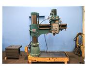 4' Arm Lth 9" Col Dia San Yueh SY-1100 RADIAL DRILL, #4MT, Power Elevation, Box Table