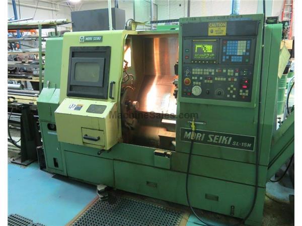 17.7" Swing 20.7" Centers Mori Seiki SL-15MC CNC LATHE, Fanuc 0T, Live Tool, C-A 17.7" Swing 20.7" Centers Mori Seiki SL-15MC CNC LATHE, Fanuc 0T, Live Tool, C-A