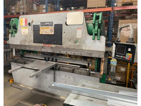 130 Ton x 10' ACCURPRESS 713010 Hydraulic Press Brake, Hurco BG, 1992 130 Ton x 10' ACCURPRESS 713010 Hydraulic Press Brake, Hurco BG, 1992