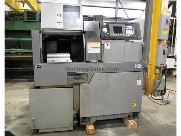 2005 CITIZEN K16VII SLIDING HEADSTOCK TYPE 7-AXIS CNC AUTO LATHE, 16 mm