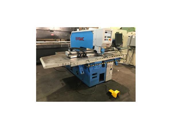 EUROMAC HYDRAULIC CNC PUNCHING MACHINE, CX 750/50-1250, 55 Tons, 2000 EUROMAC HYDRAULIC CNC PUNCHING MACHINE, CX 750/50-1250, 55 Tons, 2000