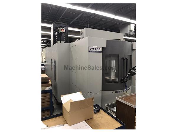 24" X Axis 22" Y Axis Hyundai-Kia HS400 HORZ MACHINING CENTER, Fanuc 18iMB, 60 A 24" X Axis 22" Y Axis Hyundai-Kia HS400 HORZ MACHINING CENTER, Fanuc 18iMB, 60 A