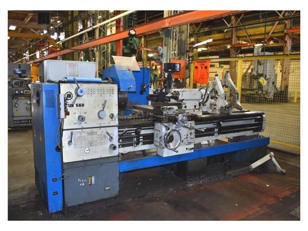 22&quot; Swing 80&quot; Centers Toolmex TUR-560 ENGINE LATHE, Inch/Metric,Taper, Fagor DRO, 2 Steady Rests, 20HP
