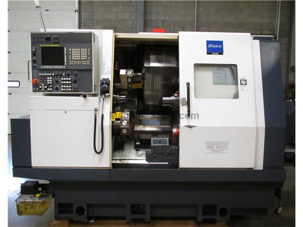 2011 MIYANO BNE-51SY5 6-AXIS CNC LATHE, TWIN TURRET, SUB, LIVE, 2&quot; BAR