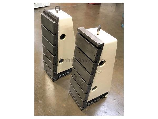 (2) T-SLOTTED ANGLE PLATES, Overall Width 1', Overall Height 3', Ba (2) T-SLOTTED ANGLE PLATES, Overall Width 1', Overall Height 3', Ba