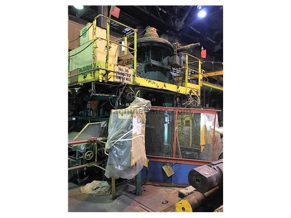 34" x 54" Bliss 2-Hi temper mill, roller bearings, updated reels 34" x 54" Bliss 2-Hi temper mill, roller bearings, updated reels