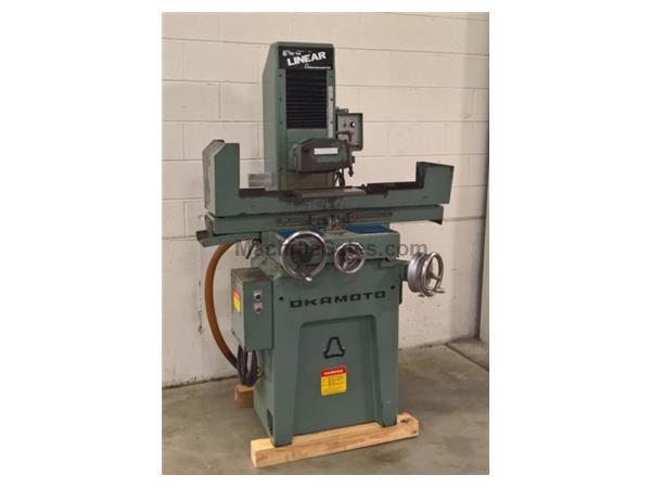 6" x 12", Okamoto Linear PFG 612,8" x 1" Whl,8000 SFPM, 6" x 12", Okamoto Linear PFG 612,8" x 1" Whl,8000 SFPM,