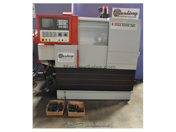 Emco # EMCOTURN-345-II , Fanuc 21T, 16.9" swing, 1.75" bar, 8.7" x 20.1&quo Emco # EMCOTURN-345-II , Fanuc 21T, 16.9" swing, 1.75" bar, 8.7" x 20.1&quo
