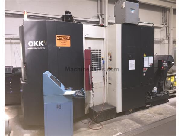 2- OKK HP 500S (2006) Horiz. Machining Center Full B Axis 2-Pallet Changer 2- OKK HP 500S (2006) Horiz. Machining Center Full B Axis 2-Pallet Changer