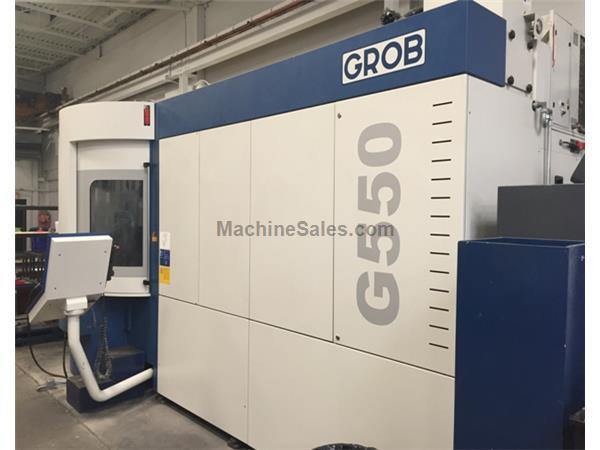 Grob G550 (2014) 5 Axis CNC Horizontal Machining Center 2-Pallet Changer, Grob G550 (2014) 5 Axis CNC Horizontal Machining Center 2-Pallet Changer,